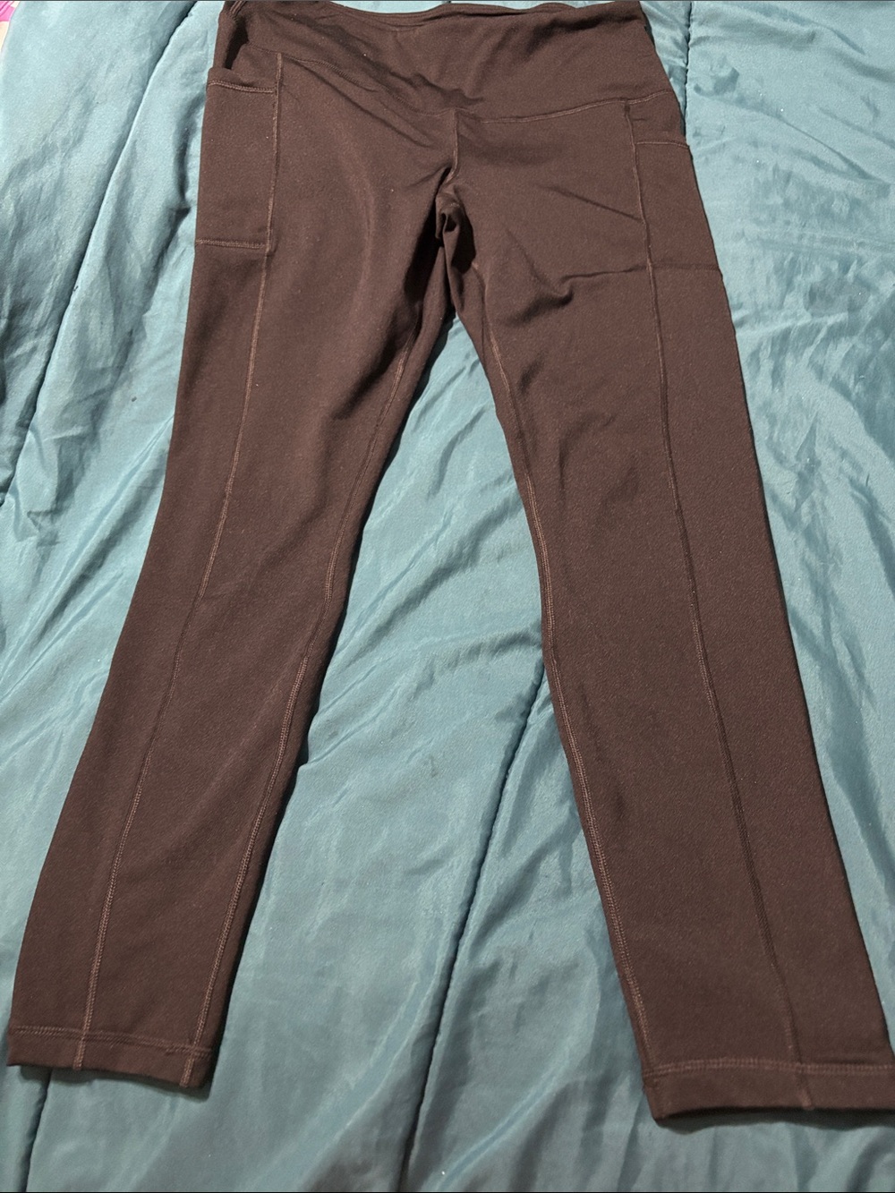 90 Degree By Reflex Women's Black Performance Leggings with Side Pockets